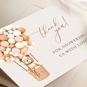 We Can Bearly Wait! Baby Shower Thank You Card