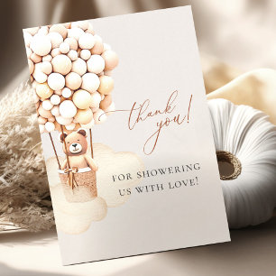 We Can Bearly Wait! Baby Shower Thank You Postcard