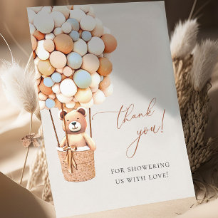 We Can Bearly Wait! Baby Shower Thank You Postcard