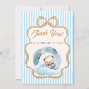 We Can Bearly Wait Baby Shower ThankYou Card Teddy