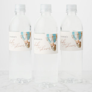 We Can Bearly Wait! Baby Shower Water Bottle Label