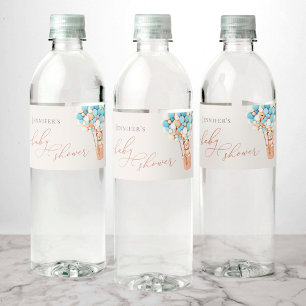 We Can Bearly Wait! Baby Shower Water Bottle Label