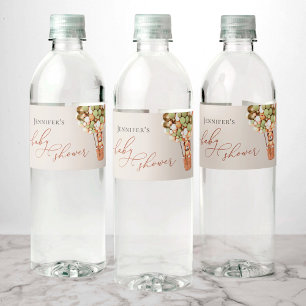 We Can Bearly Wait! Baby Shower Water Bottle Label