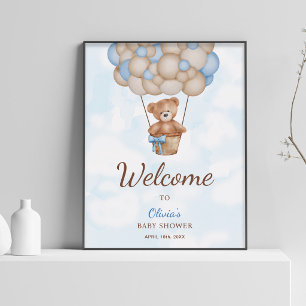 We Can Bearly Wait Baby Shower Welcome Sign