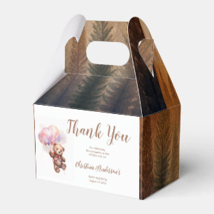 We can Bearly Wait Balloon Teddy Bear Baby Shower Favour Box