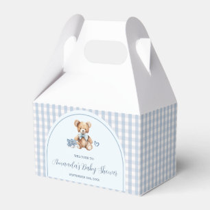 We can Bearly Wait Bear Baby Shoes Baby Shower Favour Box