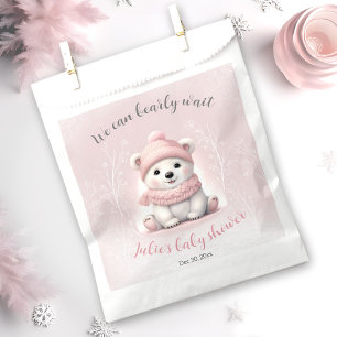 We Can Bearly Wait Bear Baby Shower Favour Bag