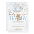 We Can Bearly Wait Bear Balloon Baby Shower