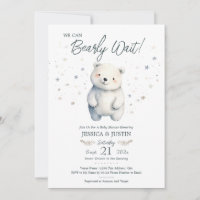 We Can Bearly Wait Bear Winter Baby Shower