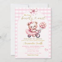 We can Bearly Wait Bear With Balloons Baby Shower 