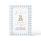 We Can Bearly Wait Blue Teddy Bear Baby Shower