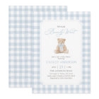 We Can Bearly Wait Blue Teddy Bear Baby Shower