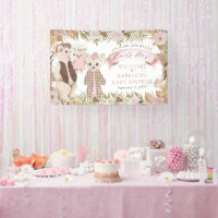 We Can Bearly Wait Boho Bear Family Baby Shower Ba