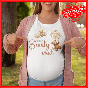We Can Bearly Wait Boho GENDER NEUTRAL Baby Shower Tri-Blend Shirt