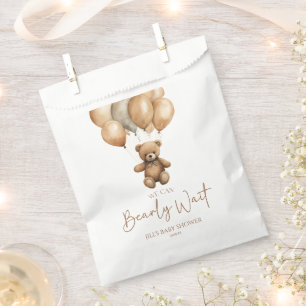 We Can Bearly Wait Boho Teddy Bear Baby Shower Favour Bags