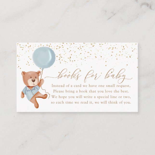 We Can Bearly Wait Books for Baby Enclosure Card (Front)