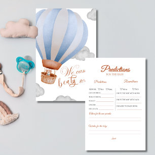 we can bearly wait Boy baby shower Prediction Game