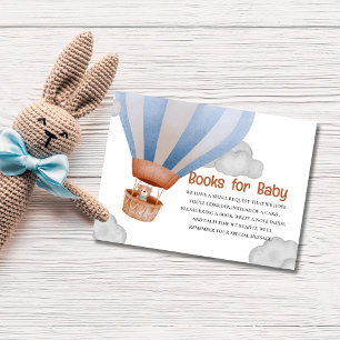 we can bearly wait Boy cub baby shower book Enclosure Card