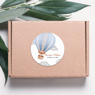 we can bearly wait Boy cub baby shower Classic Round Sticker