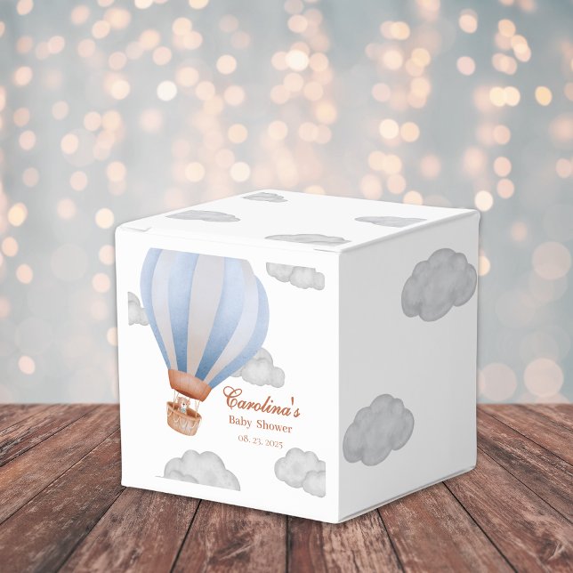 we can bearly wait Boy cub baby shower Favour Box (Creator Uploaded)