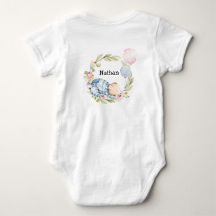 We Can Bearly Wait Boy Teddy Bear Baby Shower Bodysuit