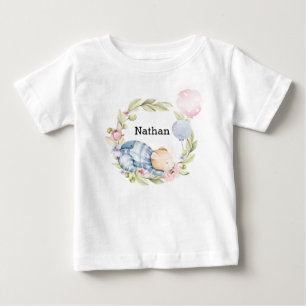 We Can Bearly Wait Boy Teddy Bear Baby Shower T-Shirt