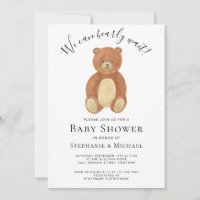 We Can Bearly Wait Couples Baby Shower