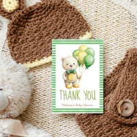We can bearly wait cute teddy bear sage green