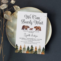 We Can Bearly Wait Fall Bear Baby Shower