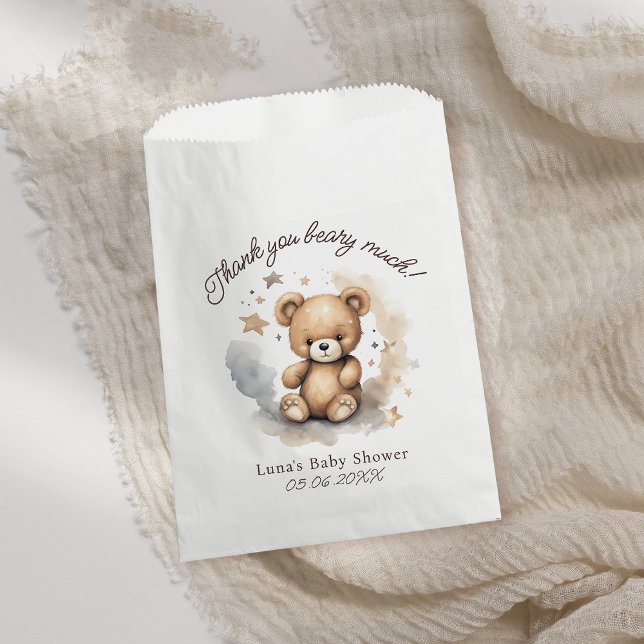 We Can Bearly Wait Gender Neutral Baby Shower Favour Bags (Creator Uploaded)