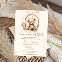 We Can Bearly Wait, Gender Neutral, Baby Shower