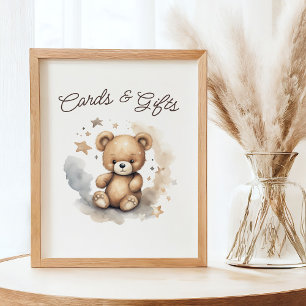We Can Bearly Wait Gender Neutral Baby Shower Poster