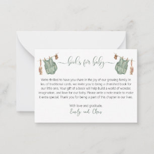 We can bearly wait gender neutral books for baby  card