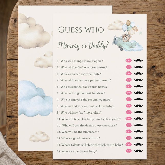 We Can Bearly Wait Guess Who Mummy or Daddy Game  (Guess Who Mommy or Daddy Game Bearly Wait Boy)