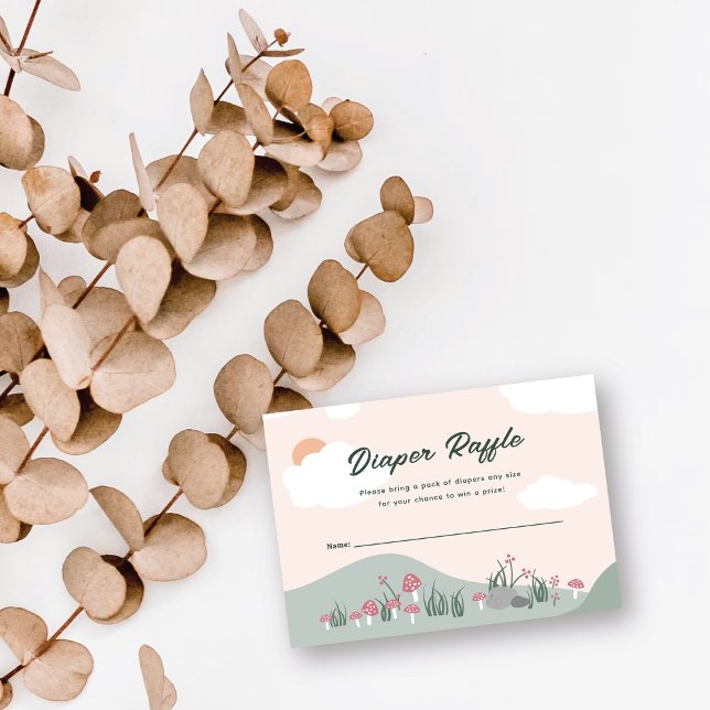 We Can Bearly Wait Mama Bear Diaper Raffle Ticket Enclosure Card (Creator Uploaded)