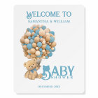We Can Bearly Wait Modern Bear Baby Shower Welcome