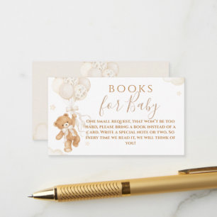 We Can Bearly Wait Neutral Baby Shower Enclosure Card