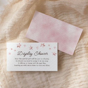 We Can Bearly Wait Pastel Pink Display Shower Enclosure Card