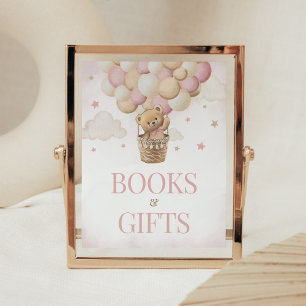 We Can Bearly Wait Pink Bear Books and Gifts Poster