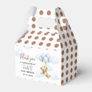 We Can Bearly Wait Teddy Bear Baby Boy Favour Box