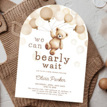 We Can Bearly Wait Teddy Bear Baby Shower Arch