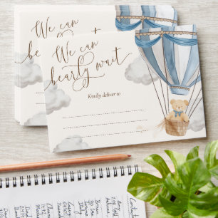 We Can Bearly Wait Teddy Bear Baby Shower Envelope