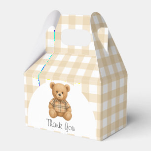 We Can Bearly Wait Teddy Bear Baby Shower Favour Box