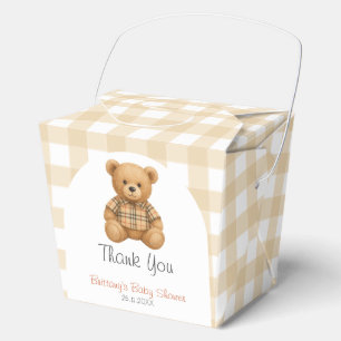 We Can Bearly Wait Teddy Bear Baby Shower Favour Box