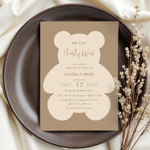 We Can Bearly Wait Teddy Bear Baby Shower
