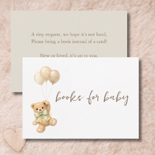 We Can Bearly Wait Teddy Bear Books For Baby Thank You Card
