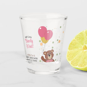 We Can Bearly Wait Teddy Bear Theme Baby Shower Shot Glass