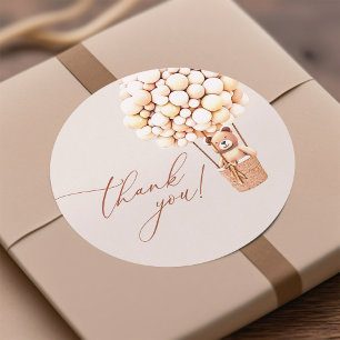 We Can Bearly Wait! Thank You Baby Shower Labels