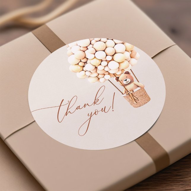 We Can Bearly Wait! Thank You Baby Shower Labels (Creator Uploaded)