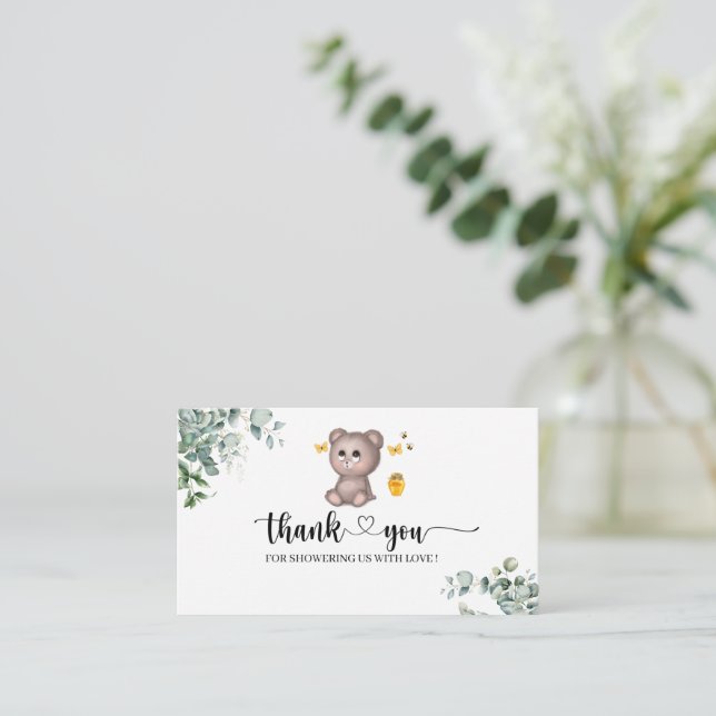 We can bearly wait thank you enclosure card (Standing Front)